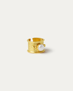 Della Pearl Band Ring | Sustainable Jewellery by Ottoman Hands