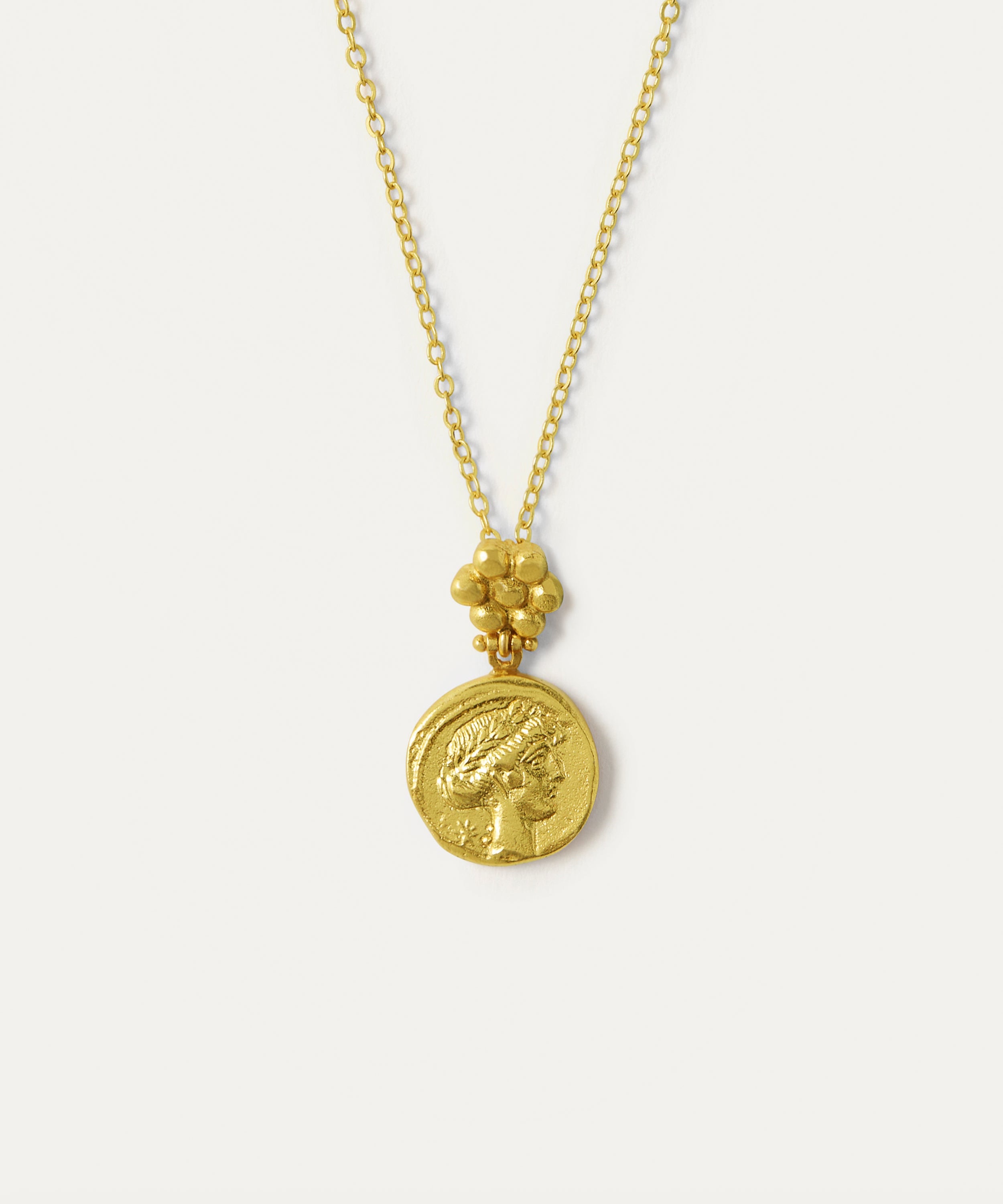 Goddess Demeter Coin Pendant Necklace | Sustainable Jewellery by Ottoman Hands