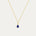 Leya Lapis Tear Drop Pendant Necklace | Sustainable Jewellery by Ottoman Hands