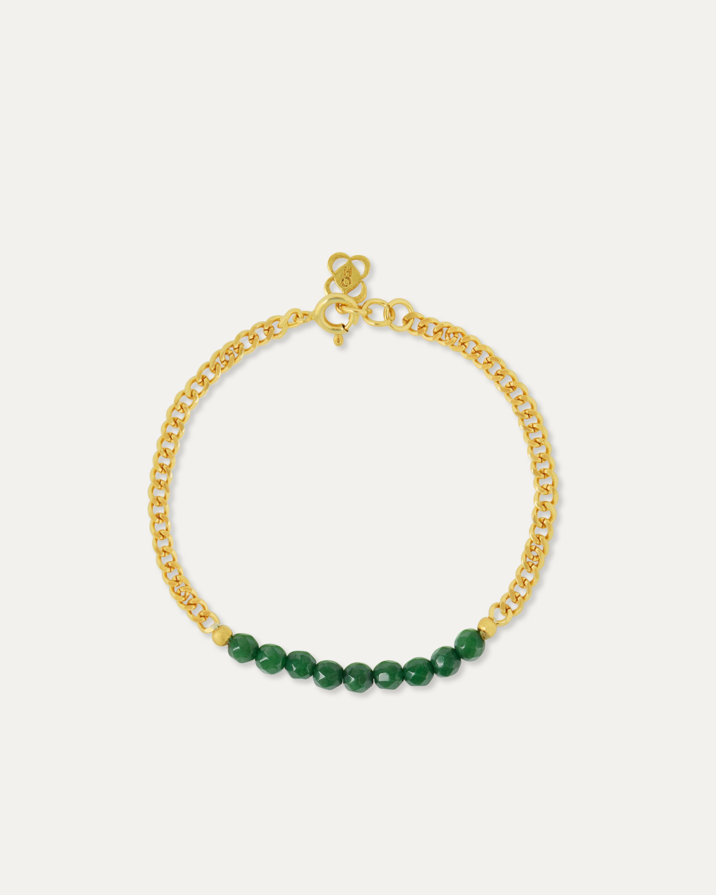 Margot Green Jade Chain Bracelet | Sustainable Jewellery by Ottoman Hands