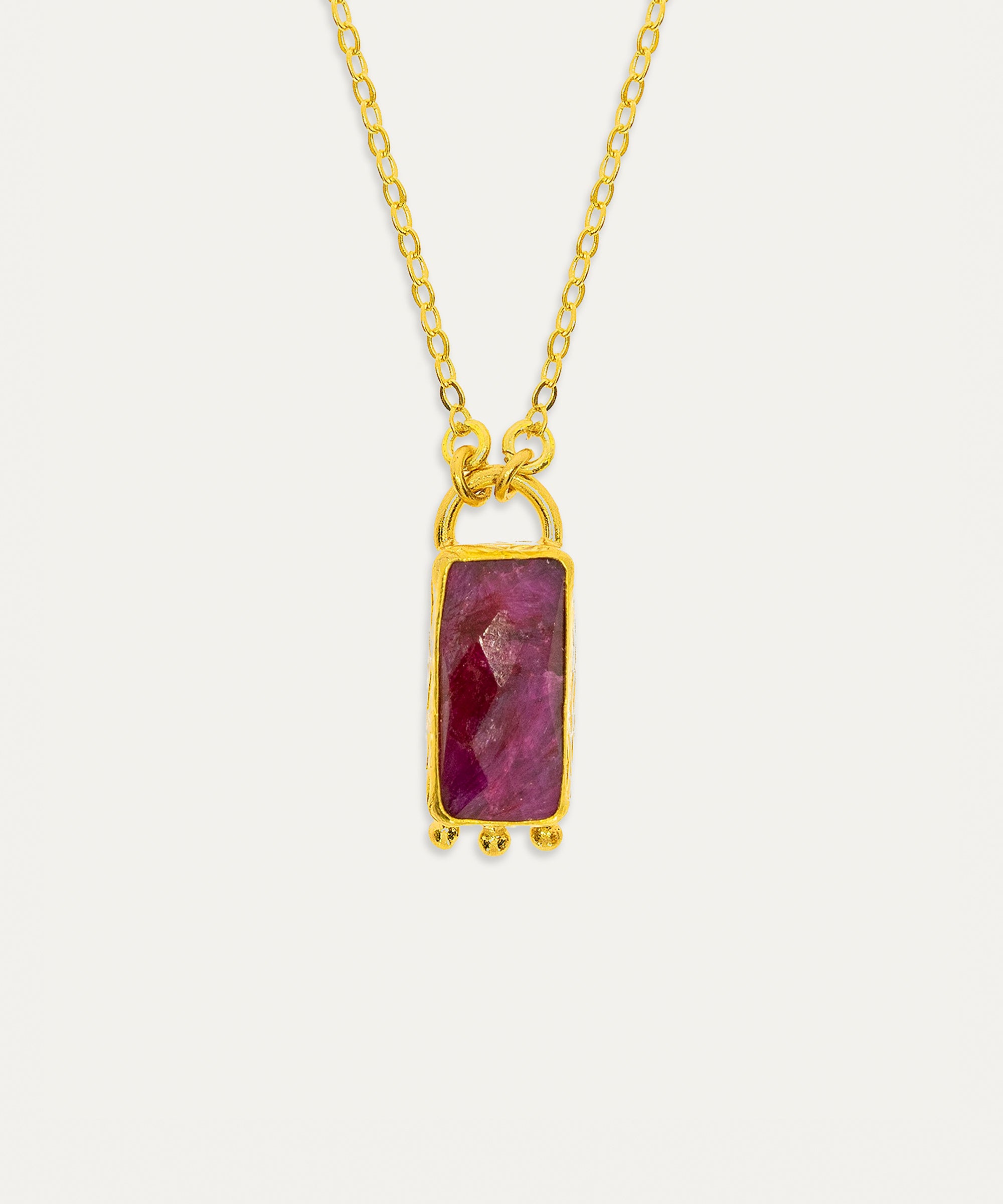 Nima Ruby Pendant Necklace | Sustainable Jewellery by Ottoman Hands