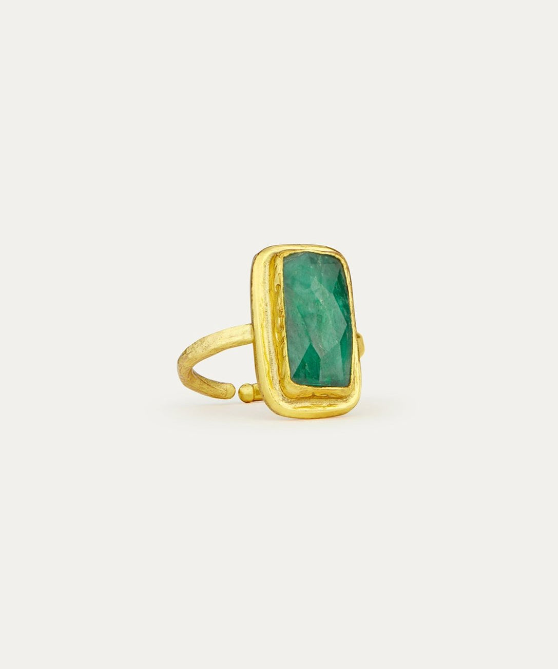 Noa Emerald Cocktail Ring | Sustainable Jewellery by Ottoman Hands