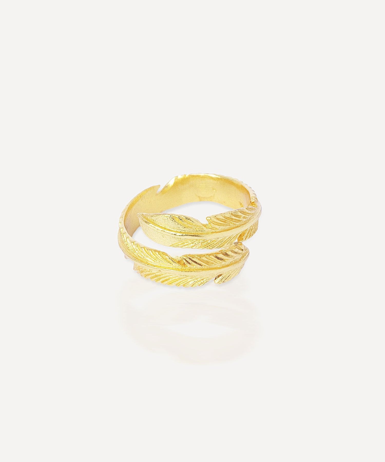 Gold Feather Ring | Sustainable Jewellery by Ottoman Hands