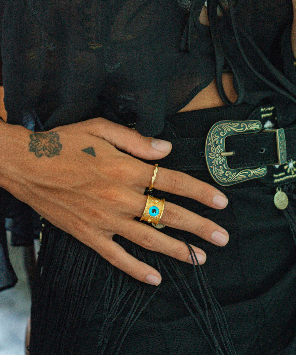 Della Evil Eye Band Ring | Sustainable Jewellery by Ottoman Hands