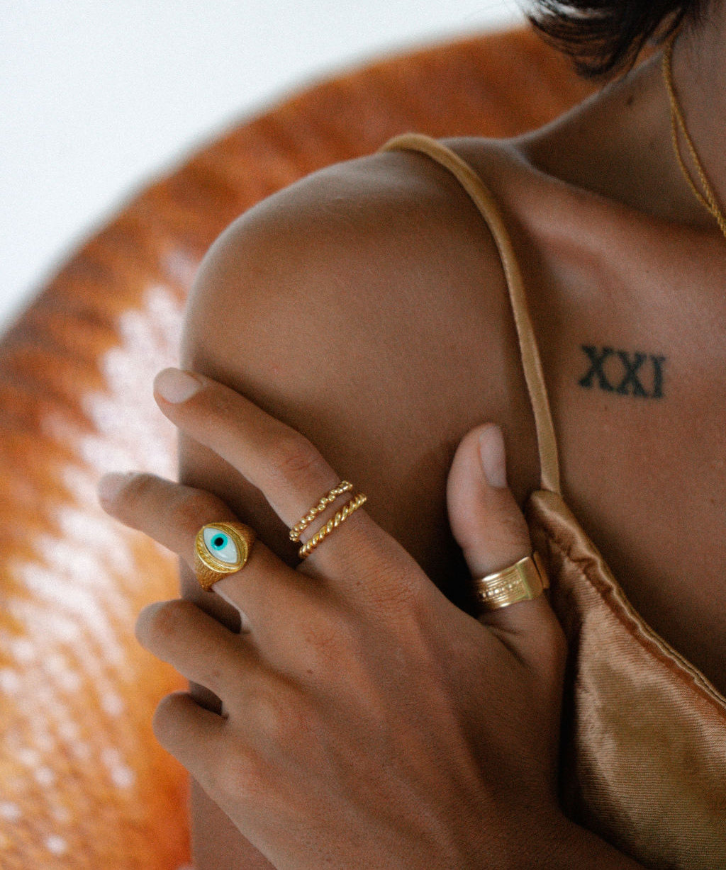 Amara Eye Signet Ring | Sustainable Jewellery by Ottoman Hands